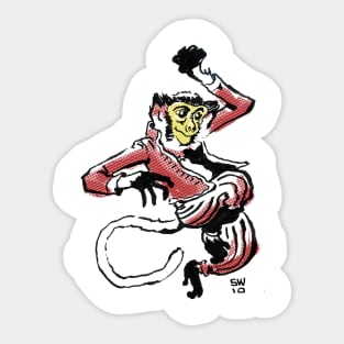 Jolly Spider Monkey Sticker